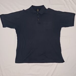 Gary Player Dark Navy Short Sleeve Golf Polo Shirt.